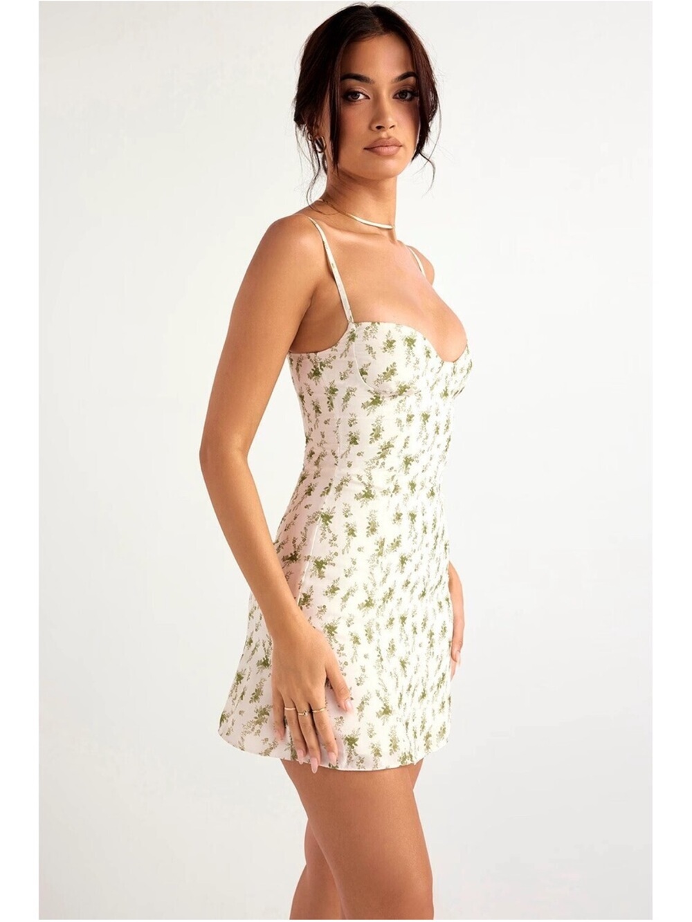 House of CB 'Christiana' Garden Print Mini Dress Size M $225 - Picture 4 of 13